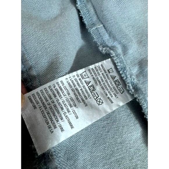 "ISAAC MIZRAHI LIVE" Bleached, Indigo Blue,Jean Jacket,Embroidered, Artsy,Whimsy - Picture 5 of 11